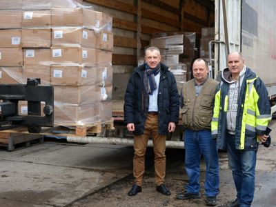 Pomoc dla gminy Sarnaki na Ukrainie wyruszyła dziś z Góry Kalwarii 