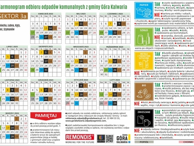 Nowe harmonogramy odbioru odpadów
