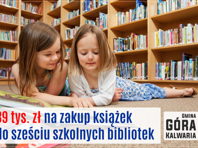 Dodatkowe fundusze na zakup nowości wydawniczych do szkolnych bibliotek 