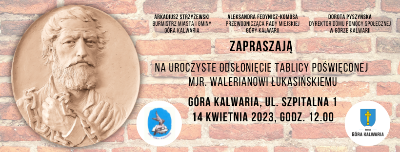 Odsłonięcie tablicy poświęconej mjr. Walerianowi Łukasińskiemu 
