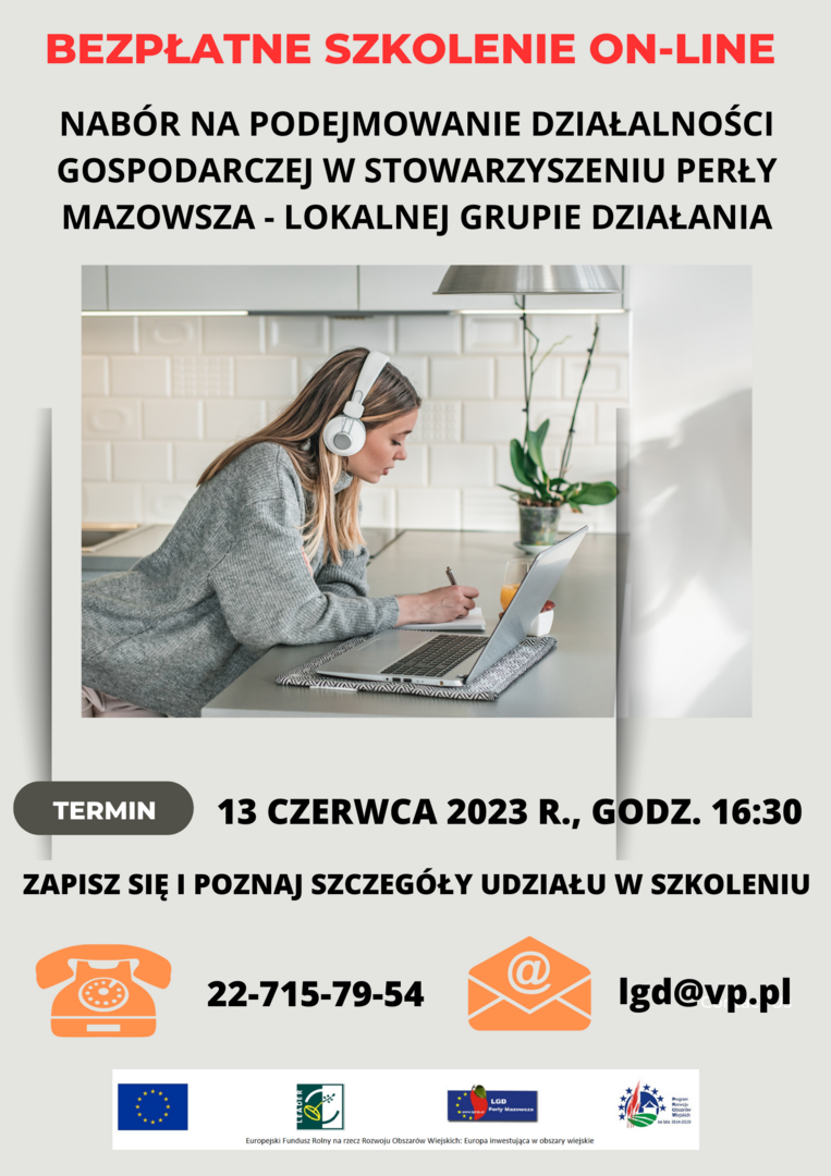 Zaproszenie na szkolenie LGD - zakładanie firmy