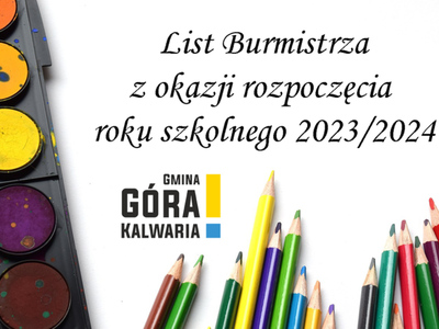 List Burmistrza z okazji rozpoczęcia roku szkolnego 2023/2024 
