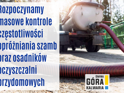 Kontrola opróżniania zbiorników bezodpływowych
