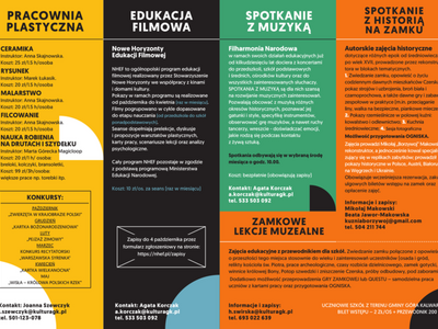 "Po godzinach", oferta zajęć kulturalnych