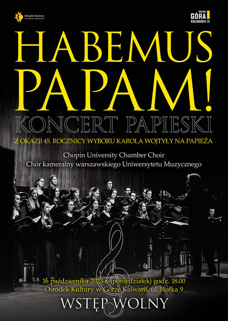 Koncert Papieski w Ośrodku Kultury