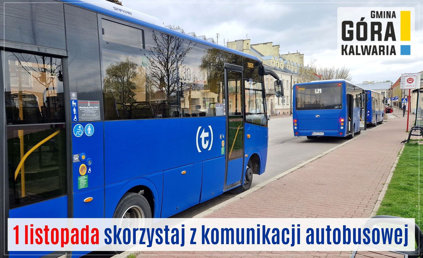 Komunikacja publiczna 1 listopada