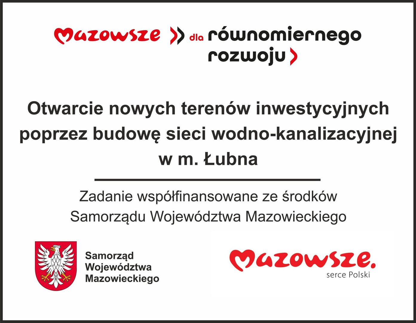 Uzbrojenie nowej strefy przemysłowej w Łubnej gotowe