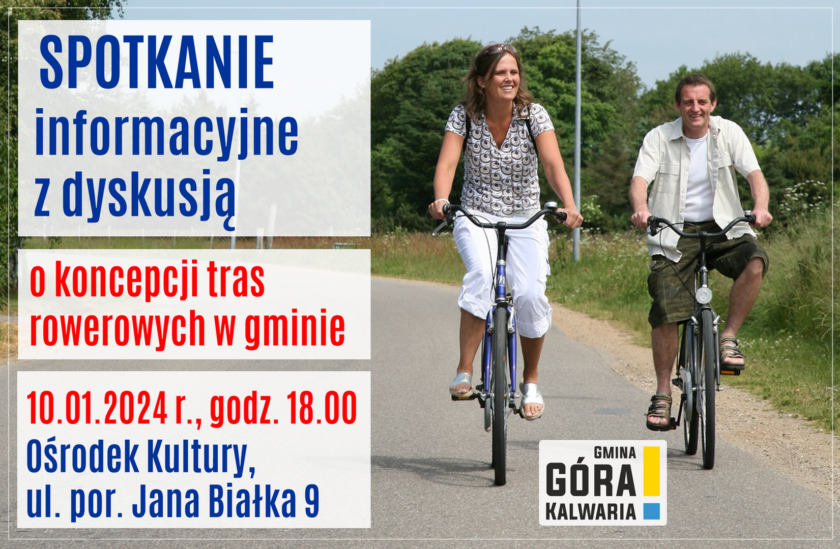 Trasy rowerowe w gminie - dyskusja nad koncepcją