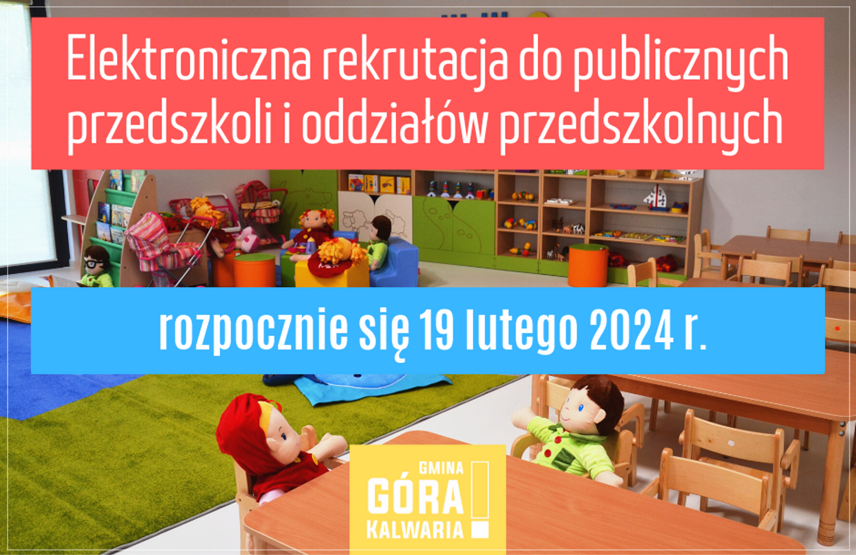 Dziś początek naboru do gminnych przedszkoli