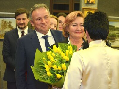 Tytuł "Zasłużony dla Góry Kalwarii" dla malarki Teresy Pietras