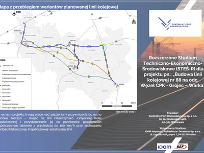 Konsultacje w sprawie przebudowy linii kolejowych na potrzeby Centralnego Portu Komunikacyjnego