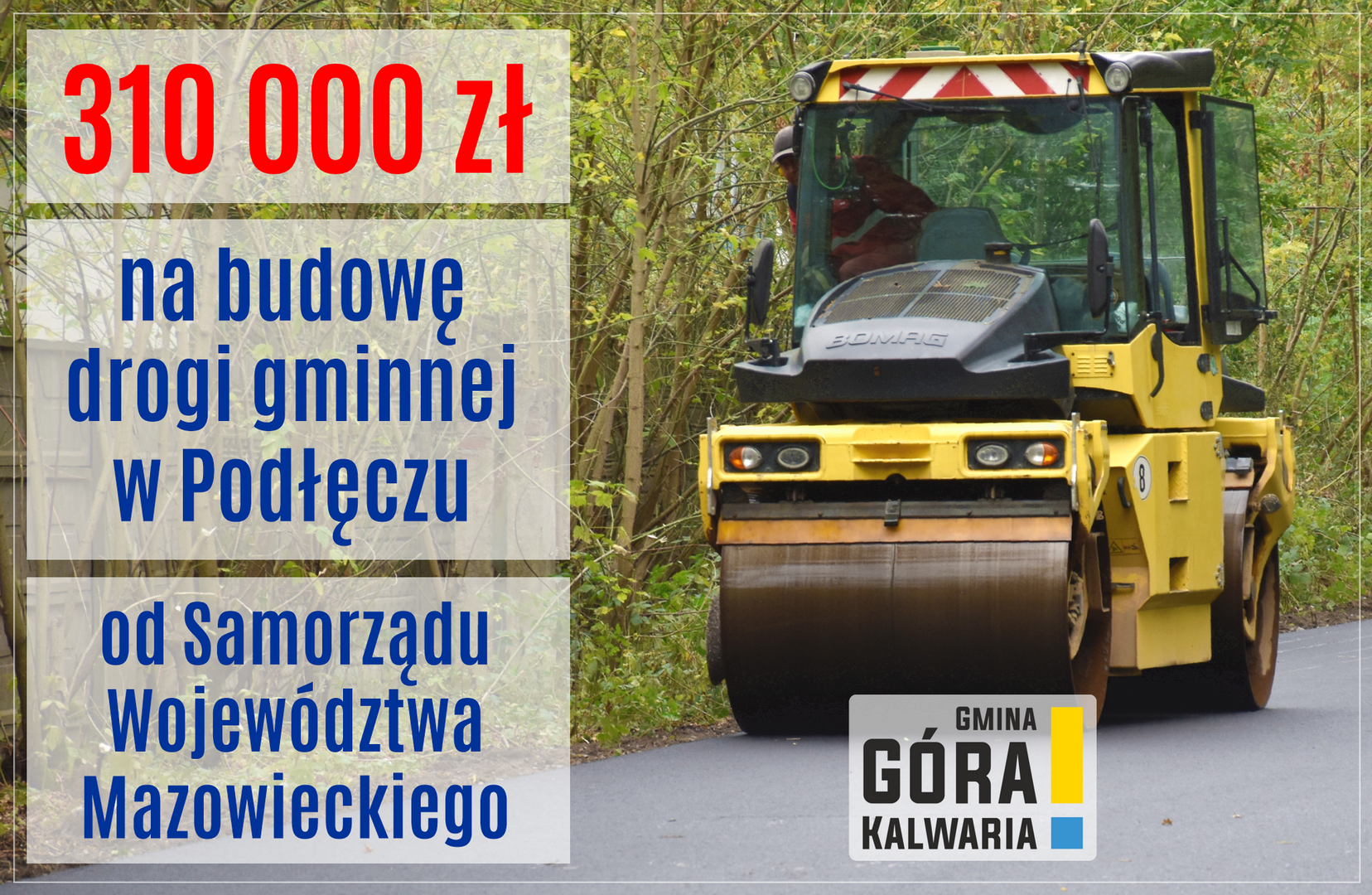 Dofinansowanie do przebudowy kolejnej drogi