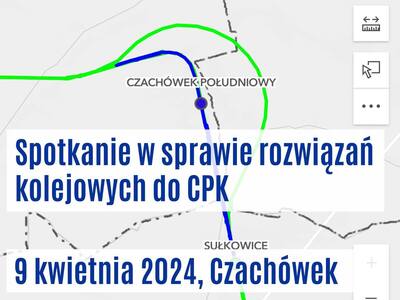 7 kwietnia: spotkanie w sprawie łącznicy kolejowej CPK w Czachówku