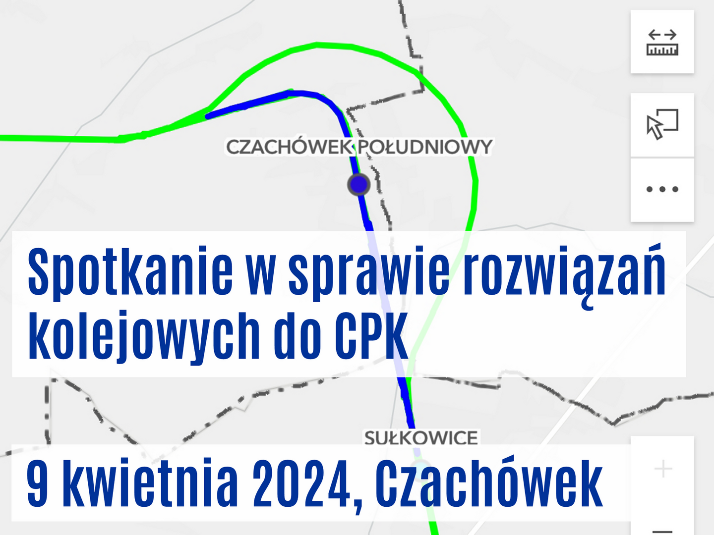 7 kwietnia: spotkanie w sprawie łącznicy kolejowej CPK w Czachówku