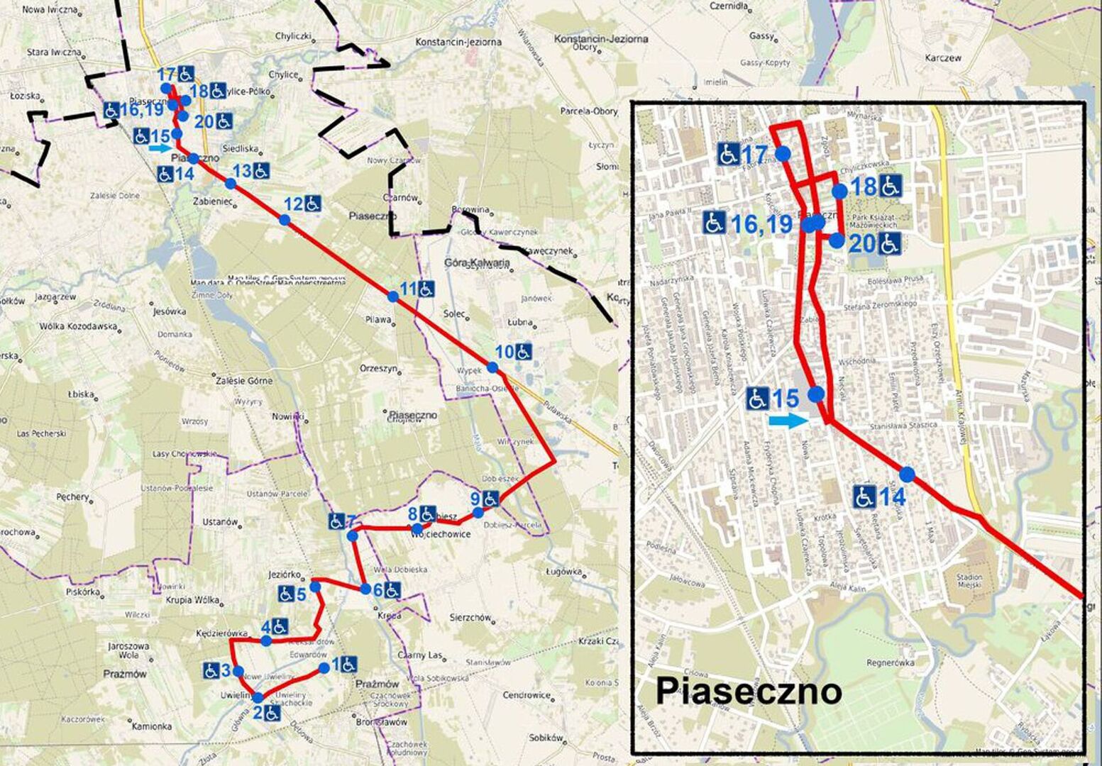 Nowa linia autobusowa przez Wojciechowice i Baniochę