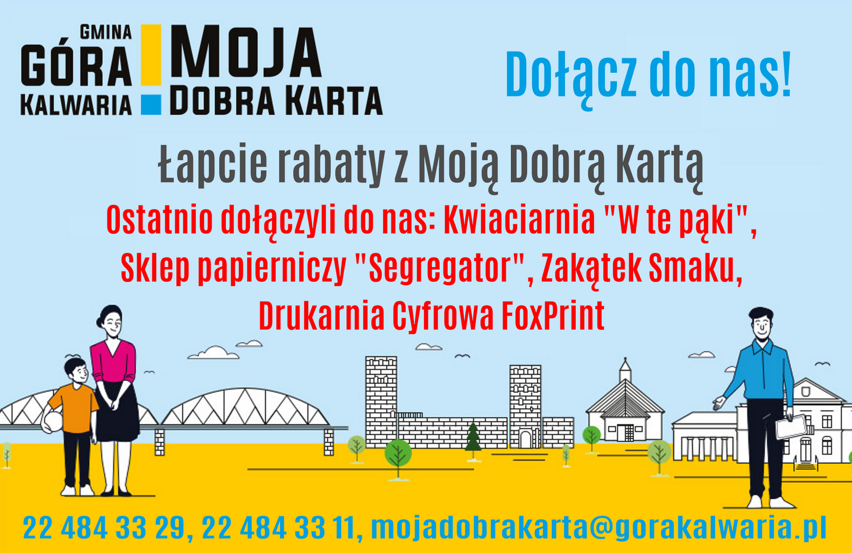 Kolejni Partnerzy w programie benefitów dla posiadaczy Mojej Dobrej Karty