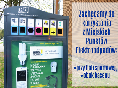 Korzystaj z Miejskich Punktów Elektroodpadów