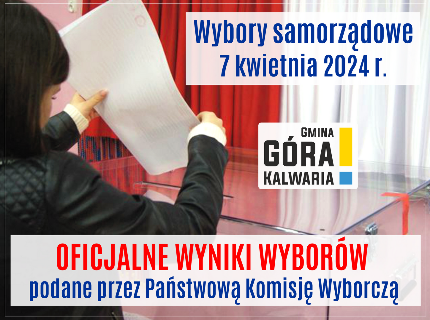Oficjalne wyniki wyborów samorządowych w gminie Góra Kalwaria