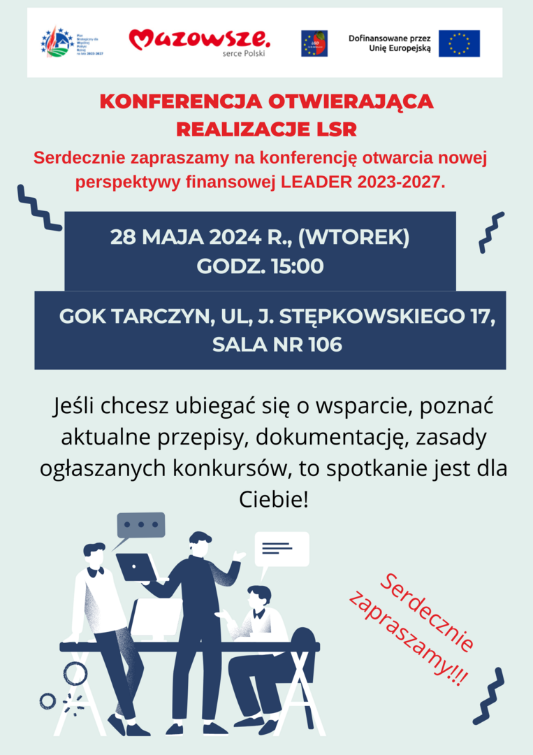 
Jak uzyskać dofinansowanie z LGD w nowej perspektywie - konferencja

