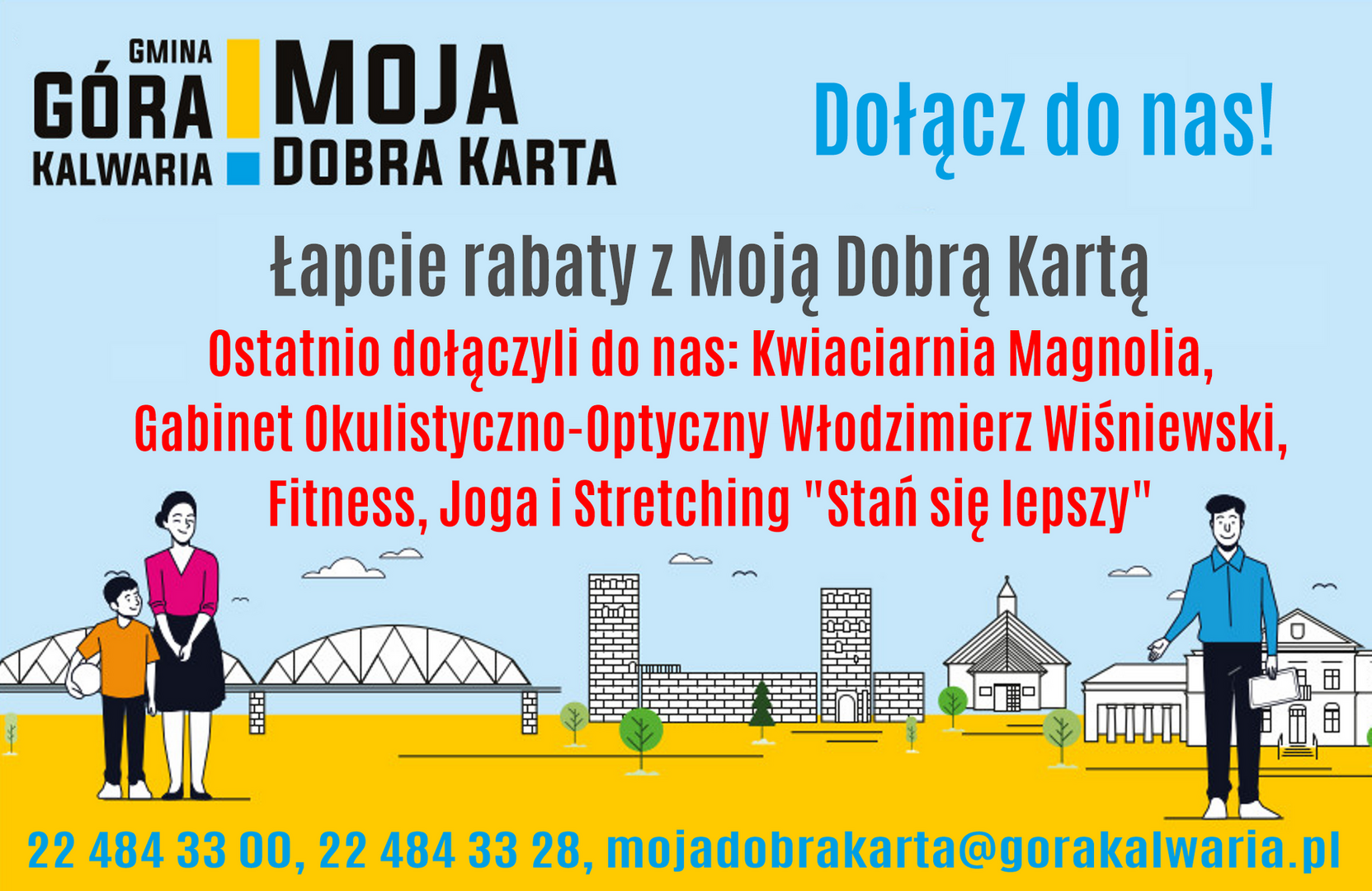 Zniżki w kolejnych punktach dla posiadaczy Mojej Dobrej Karty!