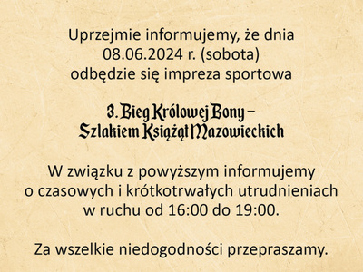 Biegowe święto w Czersku. Będą utrudnienia w ruchu