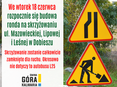 
Od wtorku utrudnienia na głównym skrzyżowaniu w Dobieszu
