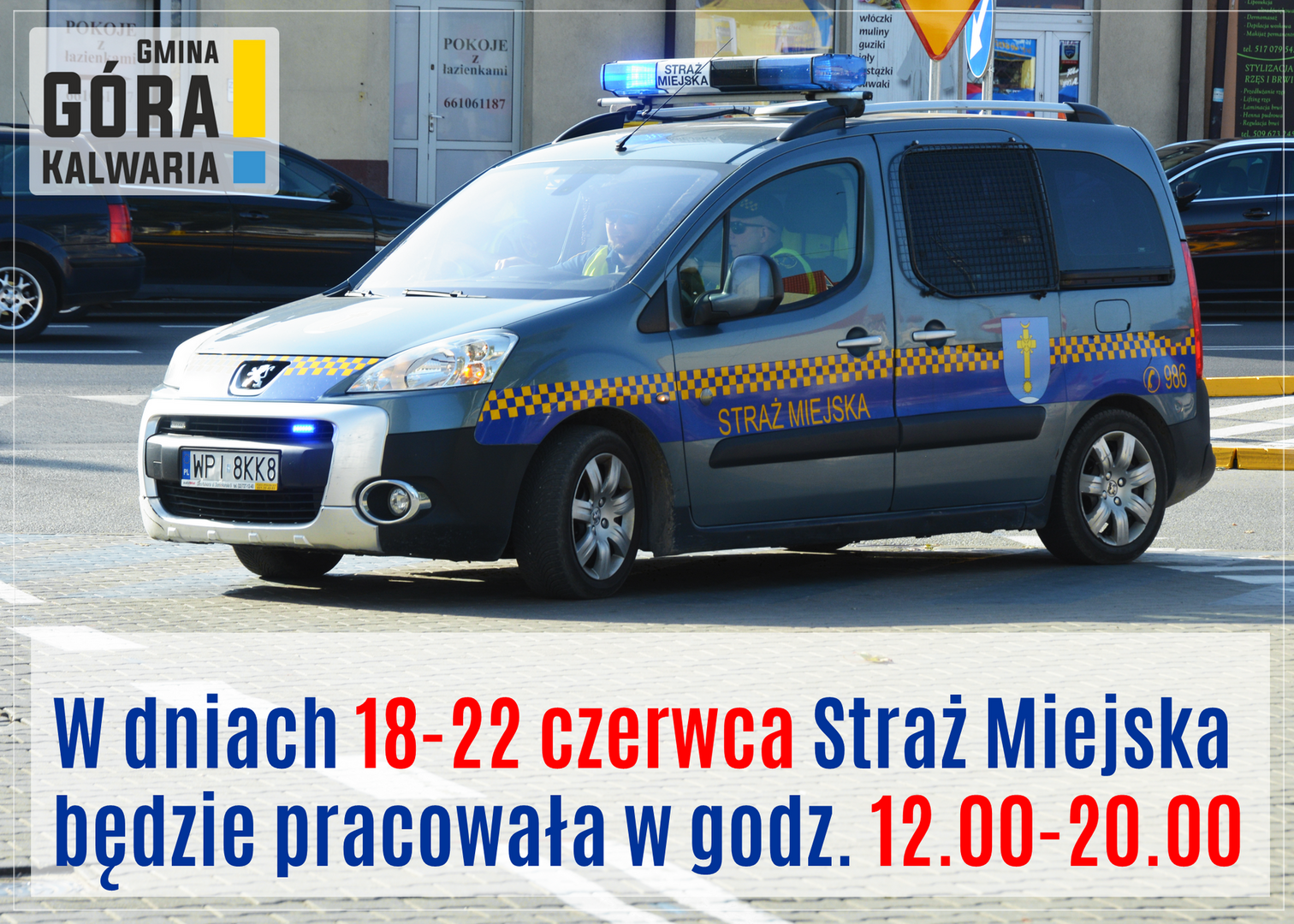 Straż Miejska czynna krócej w tym tygodniu