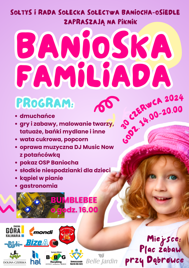 Sołectwo Baniocha Osiedle zaprasza na niedzielne wydarzenie