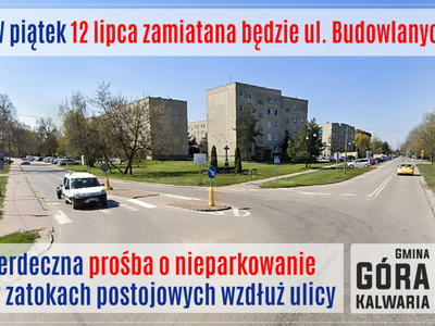 Zamiatanie ul. Budowlanych. Prosimy o niepozostawianie aut