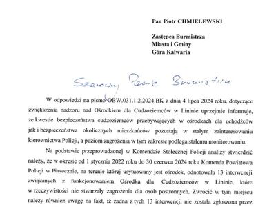 Policja i Urząd do spraw Cudzoziemców odpowiadają na zaniepokojenie mieszkańców