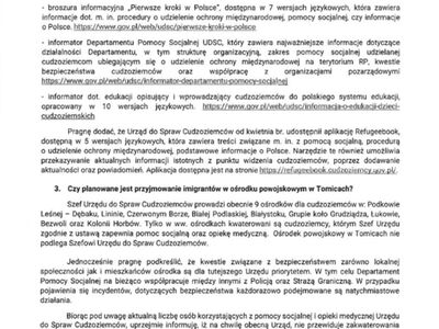 Policja i Urząd do spraw Cudzoziemców odpowiadają na zaniepokojenie mieszkańców