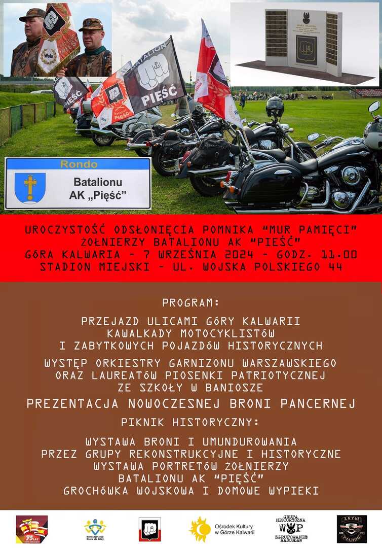 Odsłonięcie nowego miejsca pamięci w Górze Kalwarii - poświęconego Batalionowi AK "Pięść"