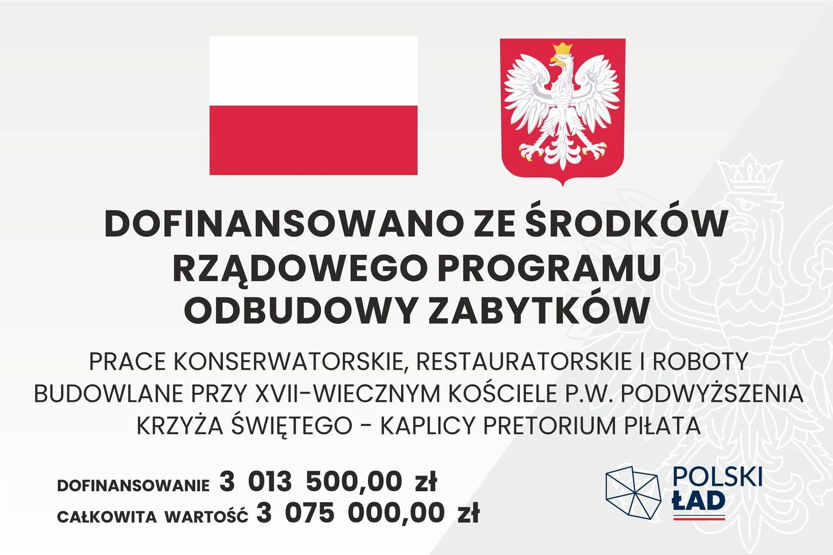 3 mln zł na remont Kościoła na Górce