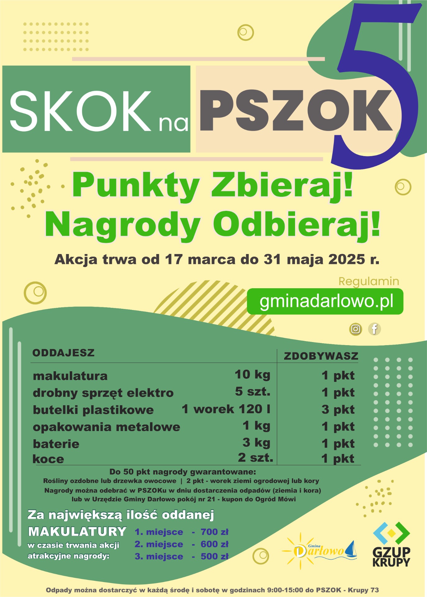 Skok na PSZOK plakat