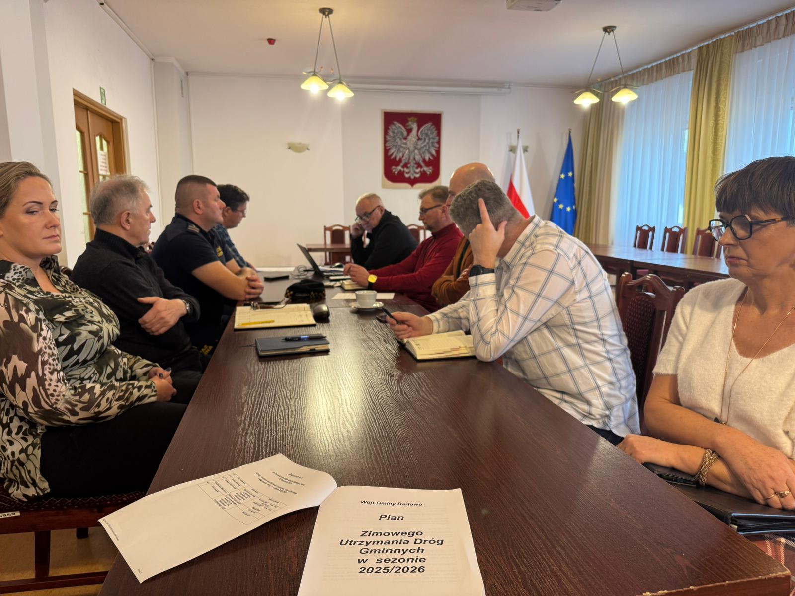 Posiedzenie Gminnego Zespołu Zarządzania Kryzysowego – przygotowania do sezonu zimowego