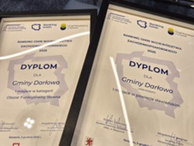 Sukces Gminy Darłowo w Rankingu Gmin Województwa Zachodniopomorskiego 2025