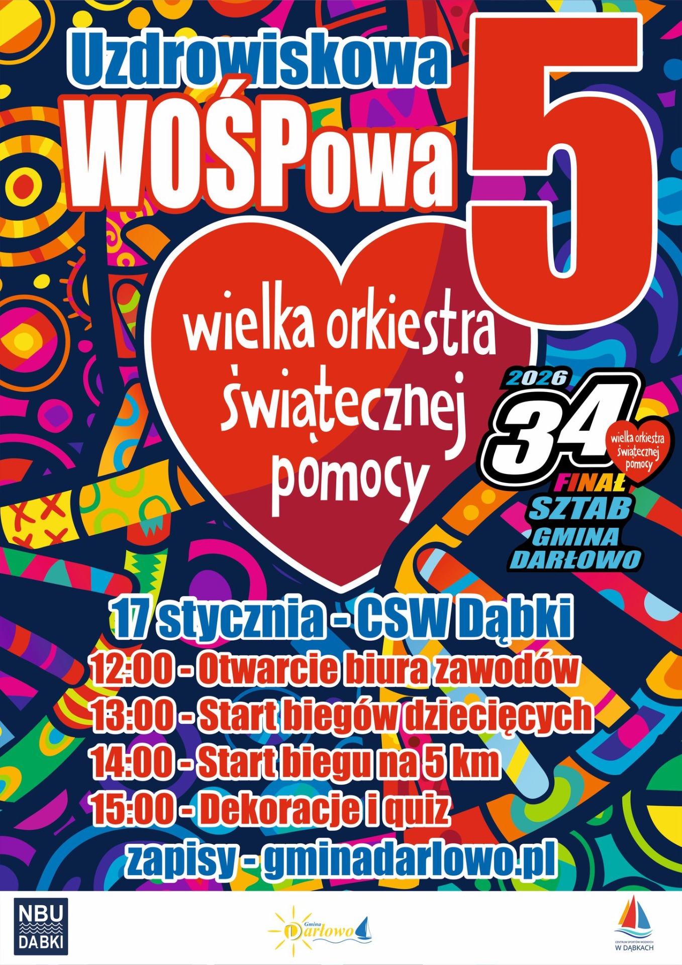 Plakat WOŚPowa Piątka 2026