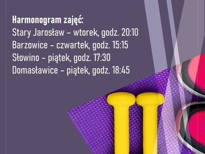 Zapraszamy na darmowe zajęcia fitness w świetlicach wiejskich Gminy Darłowo