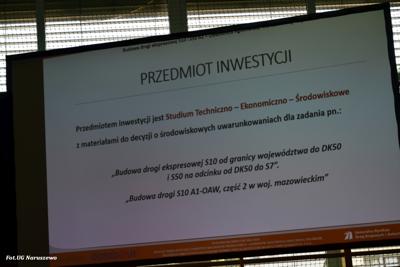 Spotkanie informacyjne w sprawie budowy drogi ekspresowej S10 w dniu 15.05.2024r.