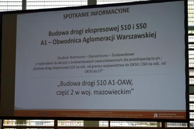Spotkanie informacyjne w sprawie budowy drogi ekspresowej S10 w dniu 15.05.2024r.
