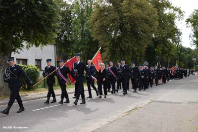 Obchody 100-lecia istnienia jednostki OSP Naruszewo - część oficjalna uroczystości oraz piknik rodzinny