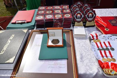 Obchody 100-lecia istnienia jednostki OSP Naruszewo - część oficjalna uroczystości oraz piknik rodzinny
