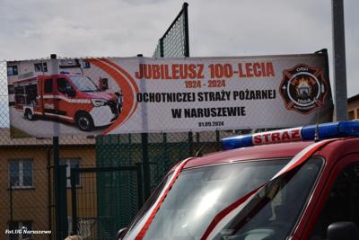 Obchody 100-lecia istnienia jednostki OSP Naruszewo - część oficjalna uroczystości oraz piknik rodzinny