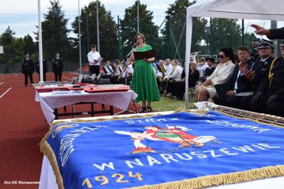 Obchody 100-lecia istnienia jednostki OSP Naruszewo - część oficjalna uroczystości oraz piknik rodzinny