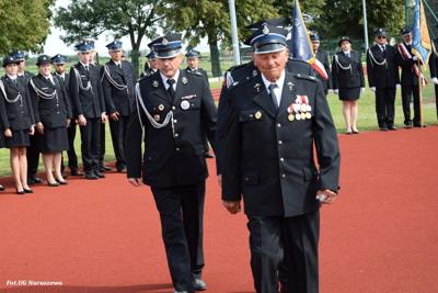 Obchody 100-lecia istnienia jednostki OSP Naruszewo - część oficjalna uroczystości oraz piknik rodzinny