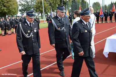 Obchody 100-lecia istnienia jednostki OSP Naruszewo - część oficjalna uroczystości oraz piknik rodzinny