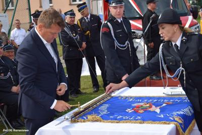 Obchody 100-lecia istnienia jednostki OSP Naruszewo - część oficjalna uroczystości oraz piknik rodzinny
