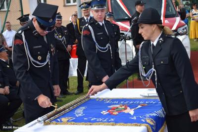 Obchody 100-lecia istnienia jednostki OSP Naruszewo - część oficjalna uroczystości oraz piknik rodzinny