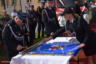 Obchody 100-lecia istnienia jednostki OSP Naruszewo - część oficjalna uroczystości oraz piknik rodzinny