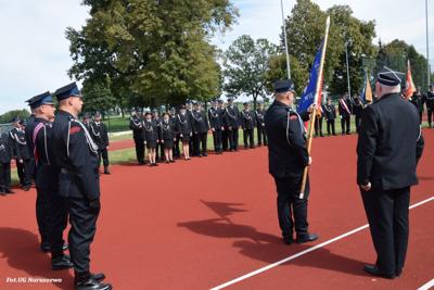 Obchody 100-lecia istnienia jednostki OSP Naruszewo - część oficjalna uroczystości oraz piknik rodzinny
